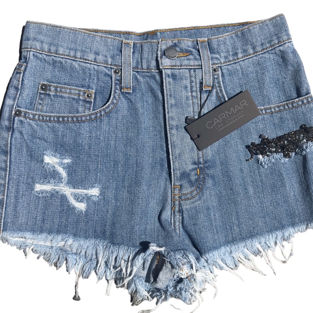 CARMAR LOS ANGELES JEAN SHORTS NWT 24